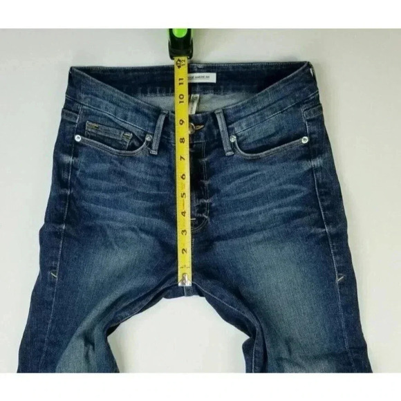 Good American 2/26 Women's Blue Raw Hem Zipper Jeans Style GAGLFT148 Cut MM40 - Picture 3 of 12